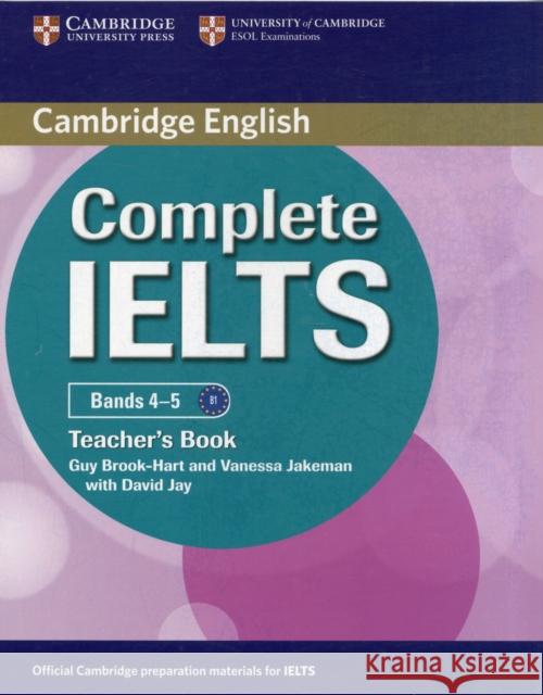 Complete Ielts Bands 4-5 Teacher's Book Brook-Hart, Guy 9780521185158  - książka