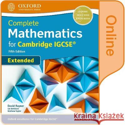 Complete Mathematics for Cambridge IGCSE® Student Book (Extended) Rayner, David, Bettison, Ian, Taylor, Matthew 9780198428039  - książka