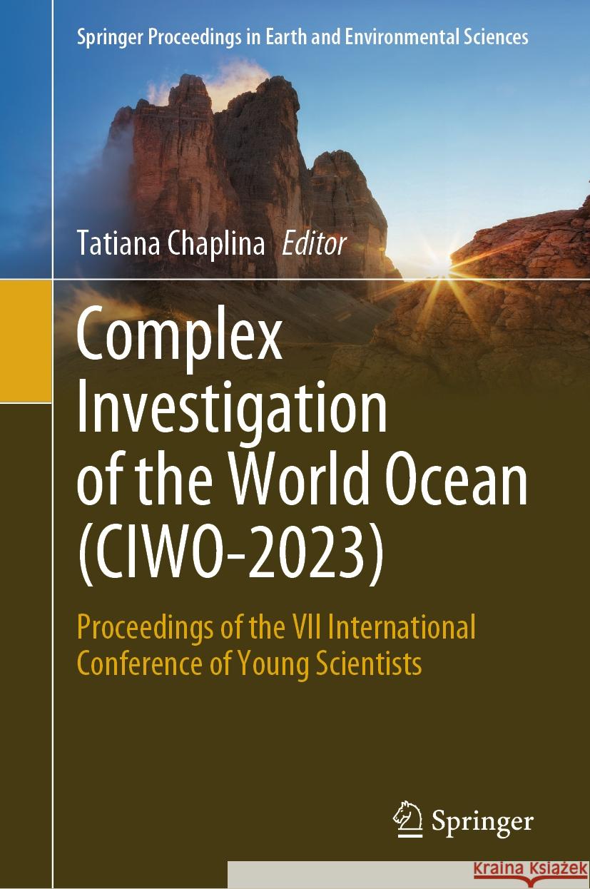 Complex Investigation of the World Ocean (CIWO-2023)  9783031478505 Springer Nature Switzerland - książka
