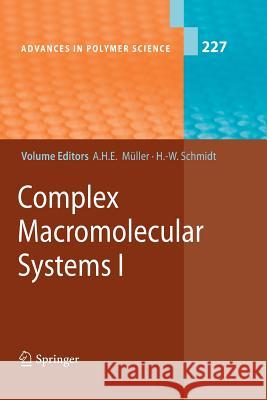 Complex Macromolecular Systems I  9783642263422 Springer, Berlin - książka