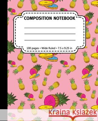 Composition Notebook: 100 pages Wide Ruled, 7.5 x 9.25 in: LGBTQ Pansexual Pink Background For Students, Teachers and LGBT Community Crush Retro Media 9781072274803 Independently Published - książka