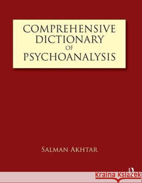 Comprehensive Dictionary of Psychoanalysis  9781855758605 Karnac Books - książka