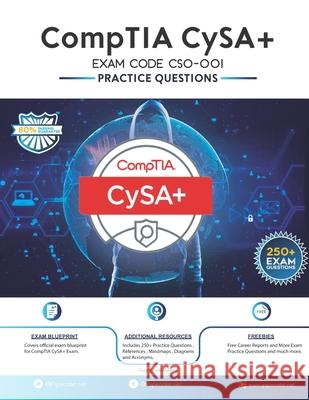 CompTIA CySA+ EXAM CODE CS0-001: 250+ Exam Practice Questions Ip Specialist 9781703859089 Independently Published - książka