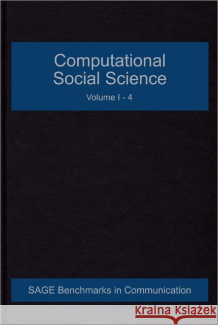 Computational Social Science G Nigel Gilbert 9781847871718  - książka