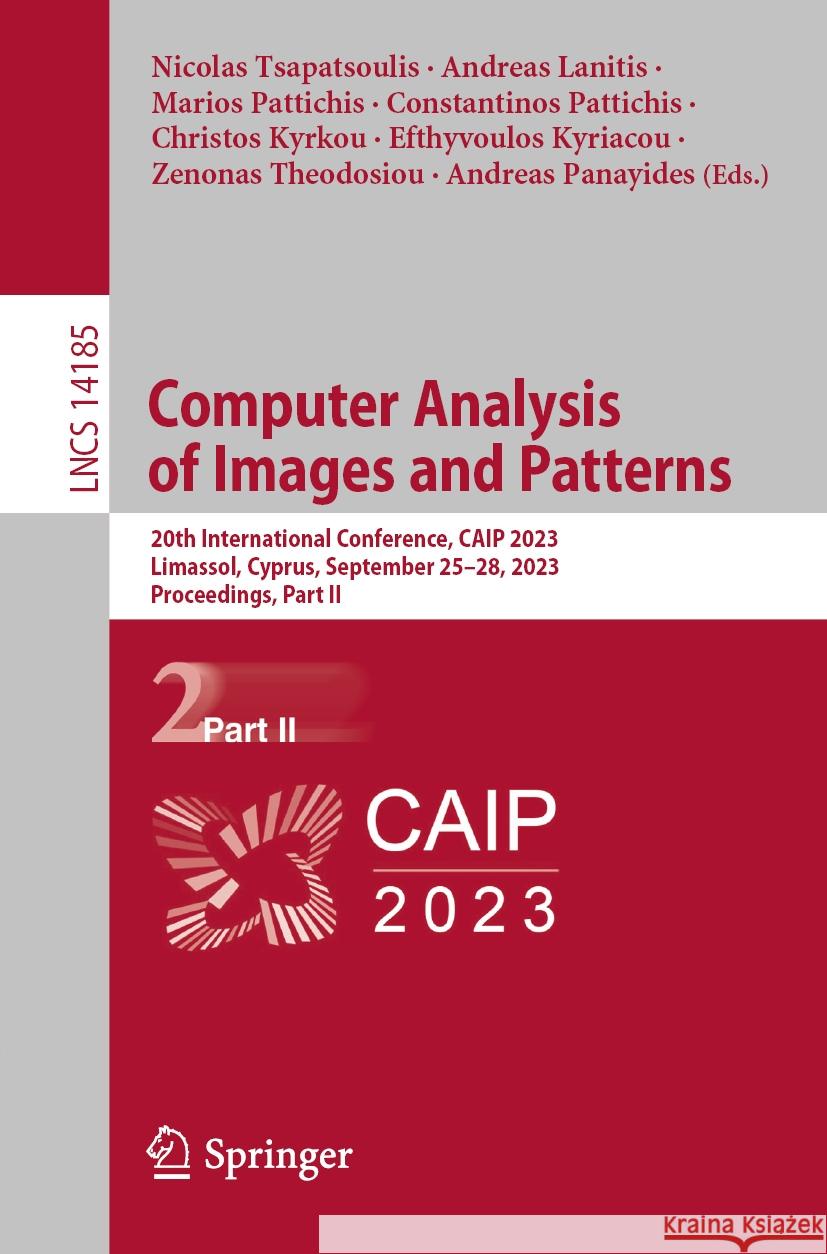 Computer Analysis of Images and Patterns  9783031442391 Springer Nature Switzerland - książka