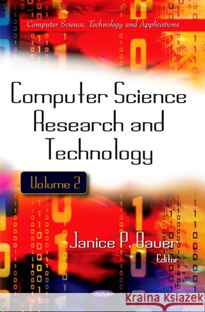 Computer Science Research & Technology: Volume 2 Janice P. Bauer 9781611220735 Nova Science Publishers Inc - książka