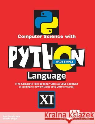 Computer Science With Python Language Made Simple Jain, Satish Singh Shashi 9789388176224 Bpb Publication - książka