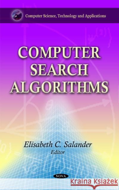 Computer Search Algorithms Benjamin D. Cohen 9781611225273 Nova Science Publishers Inc - książka