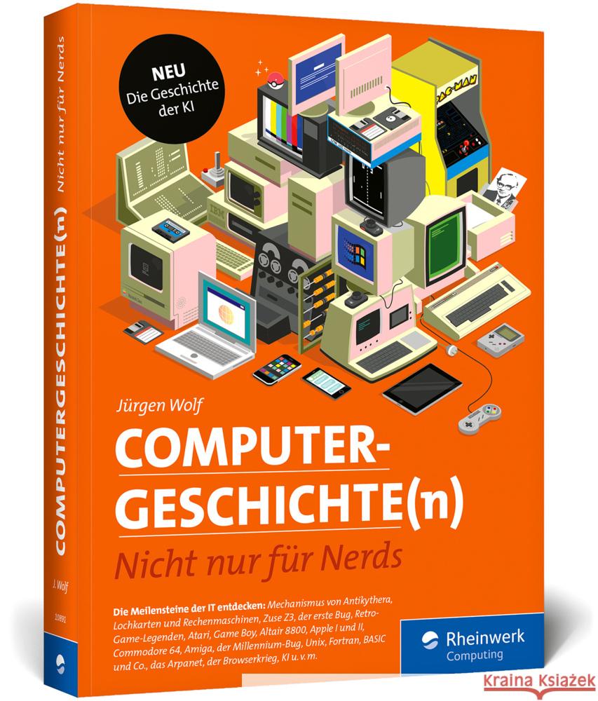 Computergeschichte(n) Wolf, Jürgen 9783367108916 Rheinwerk Computing - książka