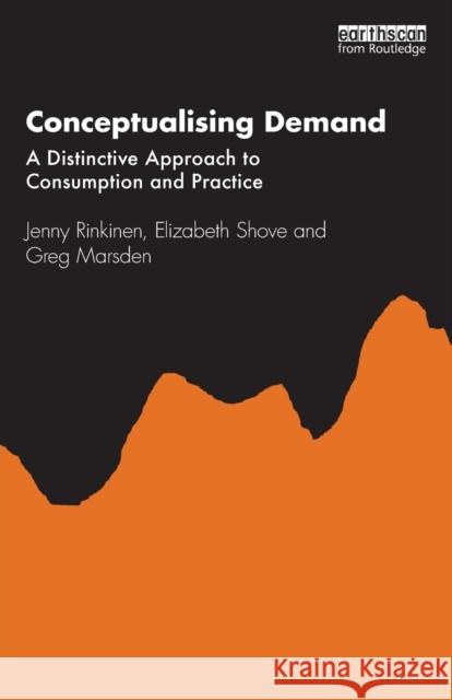 Conceptualising Demand: A Distinctive Approach to Consumption and Practice Jenny Rinkinen Elizabeth Shove Greg Marsden 9780367465025 Routledge - książka
