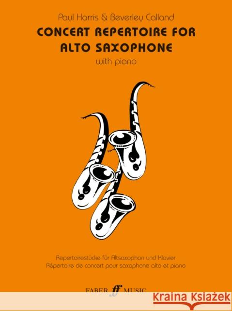 Concert Repertoire for Alto Saxophone with Piano Harris, Paul 9780571519040  - książka