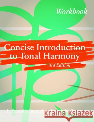 Concise Introduction to Tonal Harmony Workbook Joseph N. (The Graduate Center, City University of New York) Straus 9781324088080 WW Norton & Co - książka