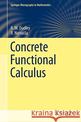 Concrete Functional Calculus Richard M. Dudley Rimas Norvaisa 9781441969491 Not Avail - książka