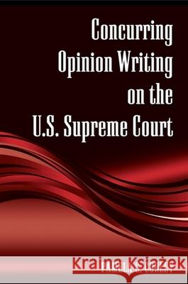 Concurring Opinion Writing on the U.S. Supreme Court Pamela C. Corley Pamela C. Corley 9781438430669 State University of New York Press - książka