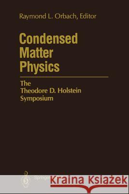 Condensed Matter Physics: The Theodore D. Holstein Symposium Orbach, Raymond L. 9781461291497 Springer - książka