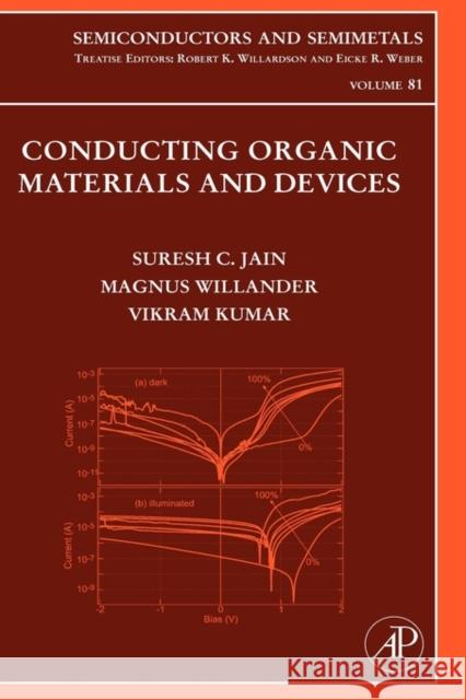 Conducting Organic Materials and Devices: Volume 81 Jain, Suresh C. 9780127521909 Academic Press - książka