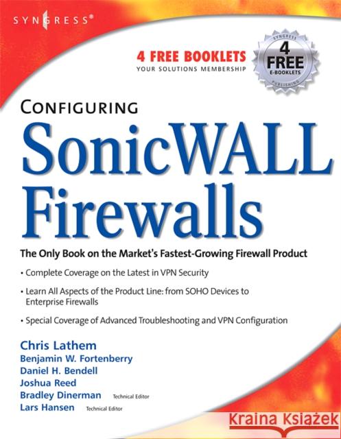 Configuring Sonicwall Firewalls Bendell, Dan 9781597492508 Syngress Publishing - książka