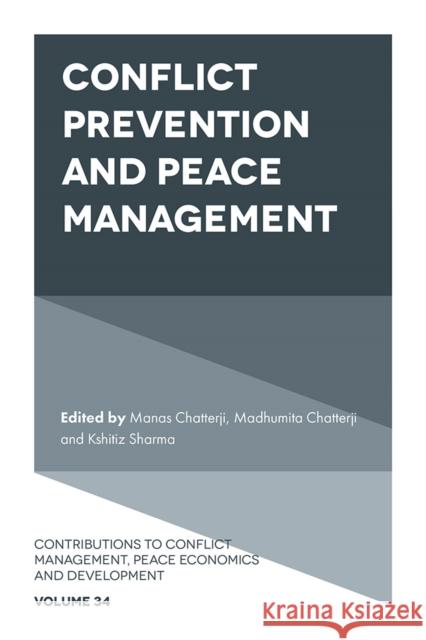 Conflict Prevention and Peace Management  9781835499795 Emerald Publishing Limited - książka