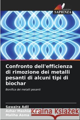 Confronto dell'efficienza di rimozione dei metalli pesanti di alcuni tipi di biochar Adil, Sawaira, Mashiatullah, Azhar, Asma, Maliha 9786208486242 Edizioni Sapienza - książka