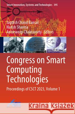 Congress on Smart Computing Technologies  9789819750832 Springer Nature Singapore - książka