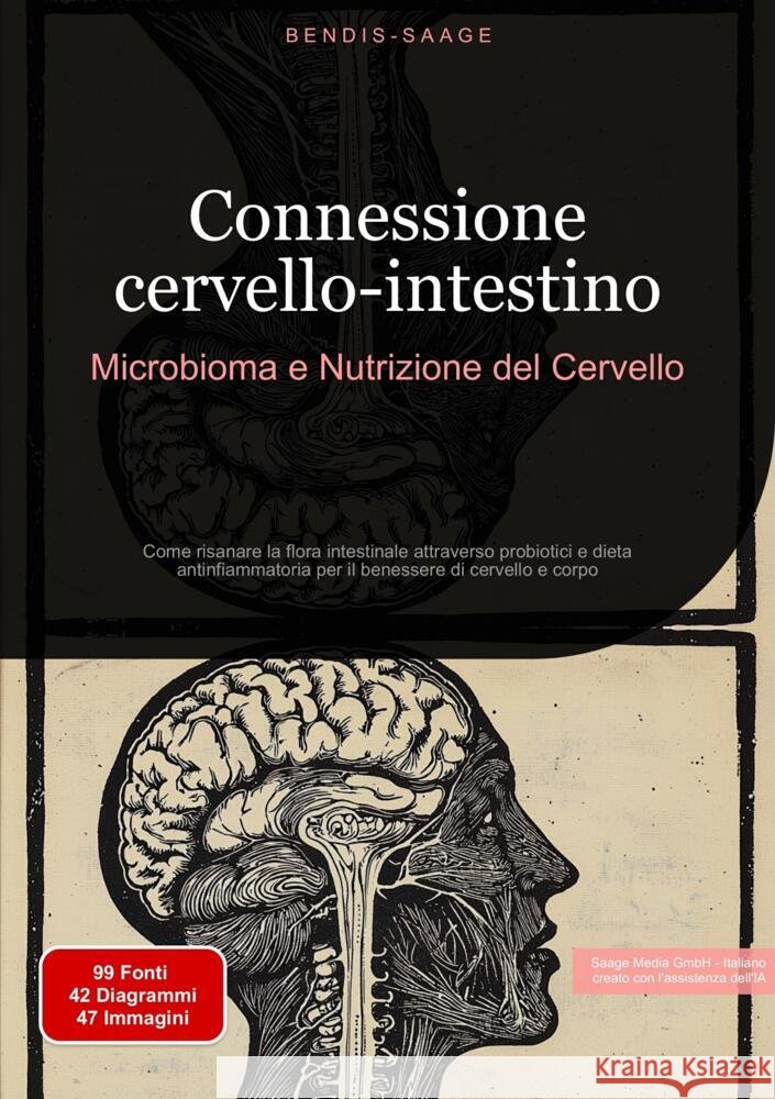 Connessione cervello-intestino: Microbioma e Nutrizione del Cervello Saage - Italiano, Bendis A. I. 9783384526373 Saage Books - książka