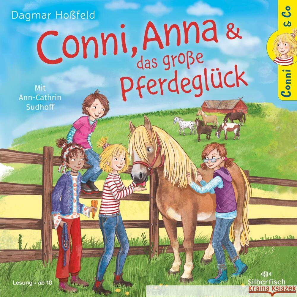 Conni & Co 18: Conni, Anna und das große Pferdeglück, 2 Audio-CD Hoßfeld, Dagmar 9783745603460 Silberfisch - książka