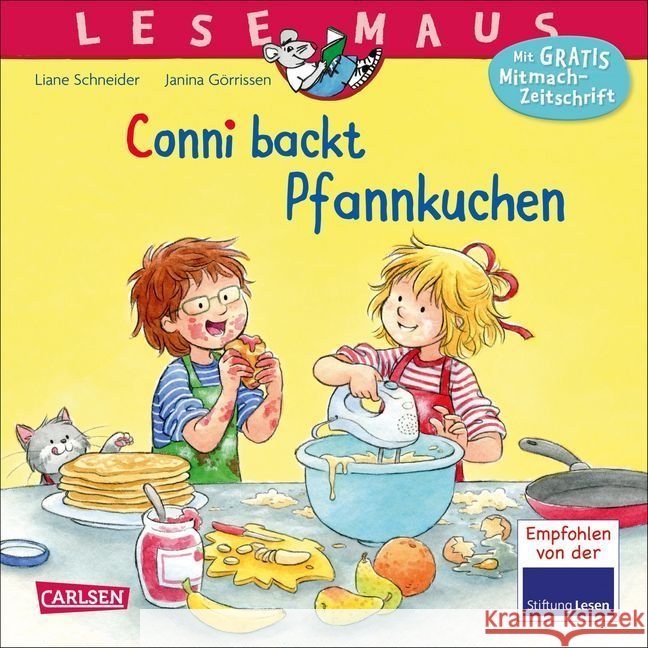 Conni backt Pfannkuchen : Empfohlen von der Stiftung Lesen Schneider, Liane 9783551089519 Carlsen - książka