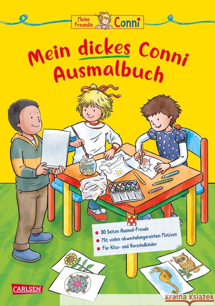 Conni Gelbe Reihe (Beschäftigungsbuch): Mein dickes Conni-Ausmalbuch Sörensen, Hanna 9783551191809 Carlsen - książka