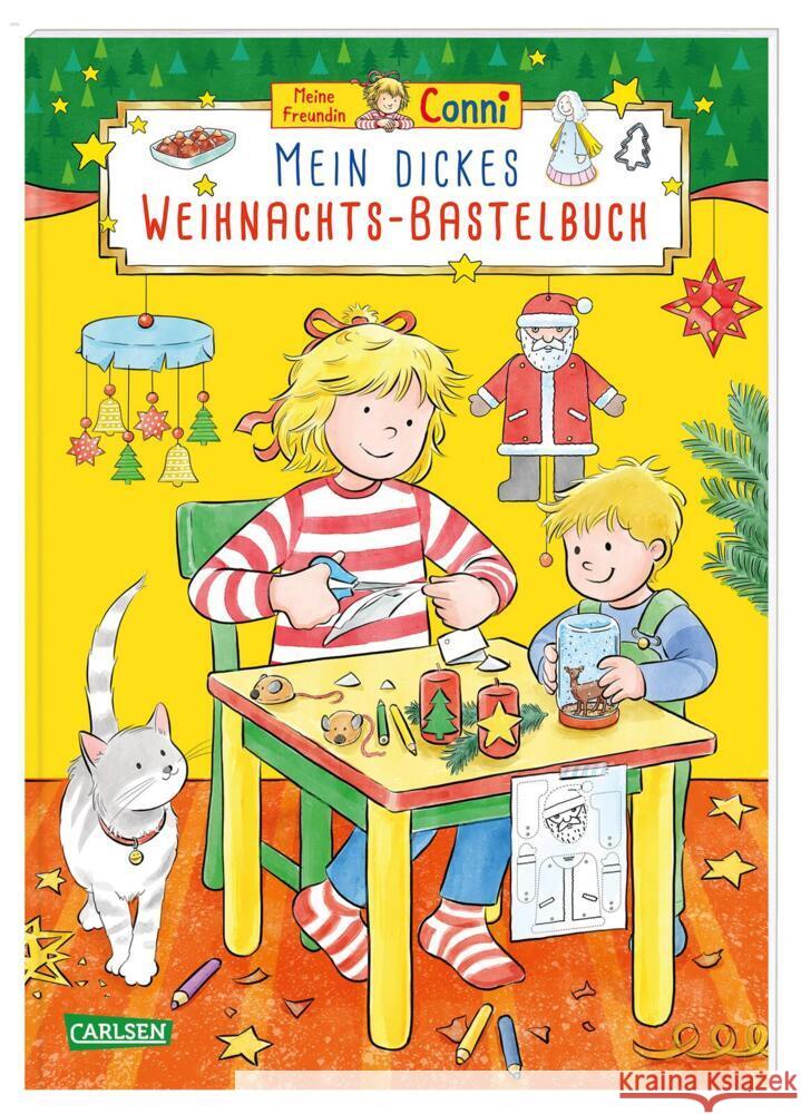 Conni Gelbe Reihe (Beschäftigungsbuch): Mein dickes Weihnachts-Bastelbuch Sörensen, Hanna 9783551191519 Carlsen - książka