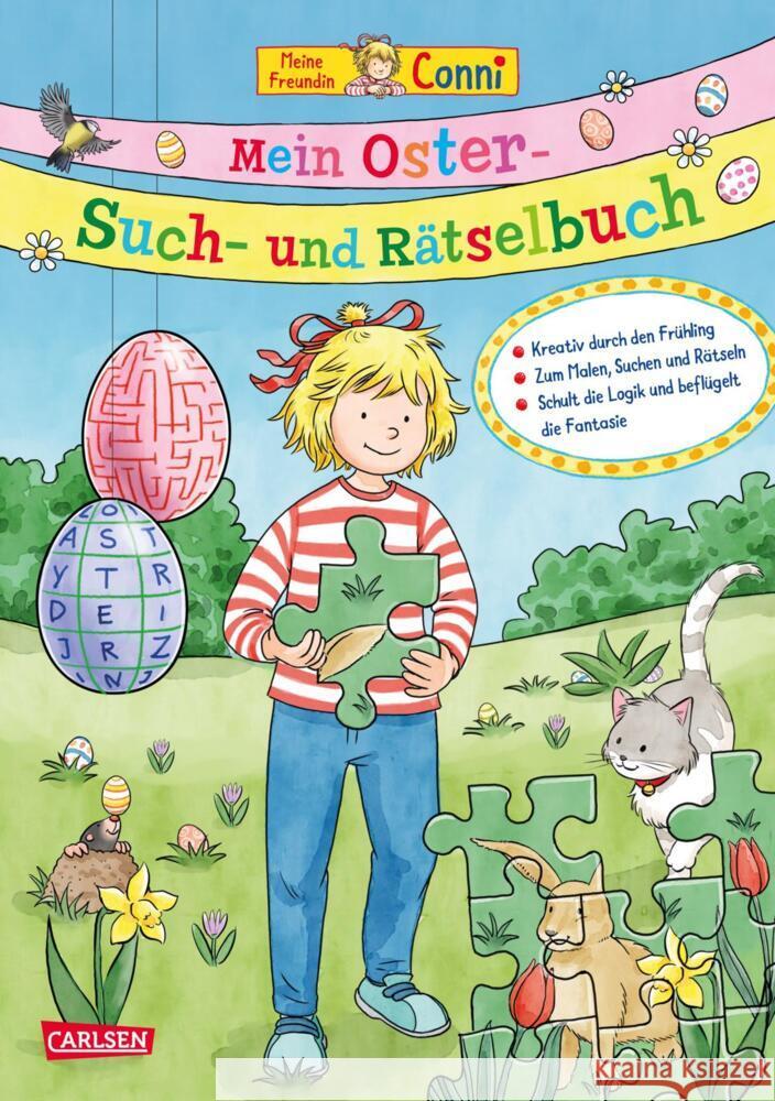 Conni Gelbe Reihe (Beschäftigungsbuch): Mein Oster-Such- und Rätselbuch Sörensen, Hanna 9783551191304 Carlsen - książka