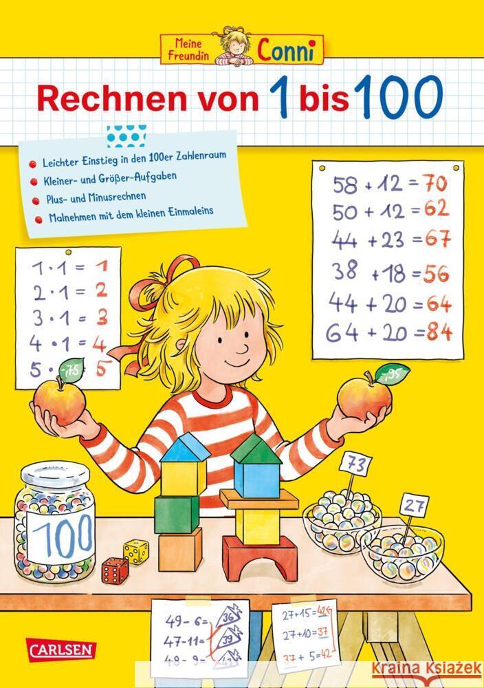 Conni Gelbe Reihe (Beschäftigungsbuch): Rechnen von 1 bis 100 Sörensen, Hanna 9783551192158 Carlsen - książka
