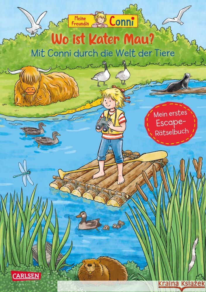 Conni Gelbe Reihe (Beschäftigungsbuch): Wo ist Kater Mau? Sörensen, Hanna 9783551521460 Carlsen - książka