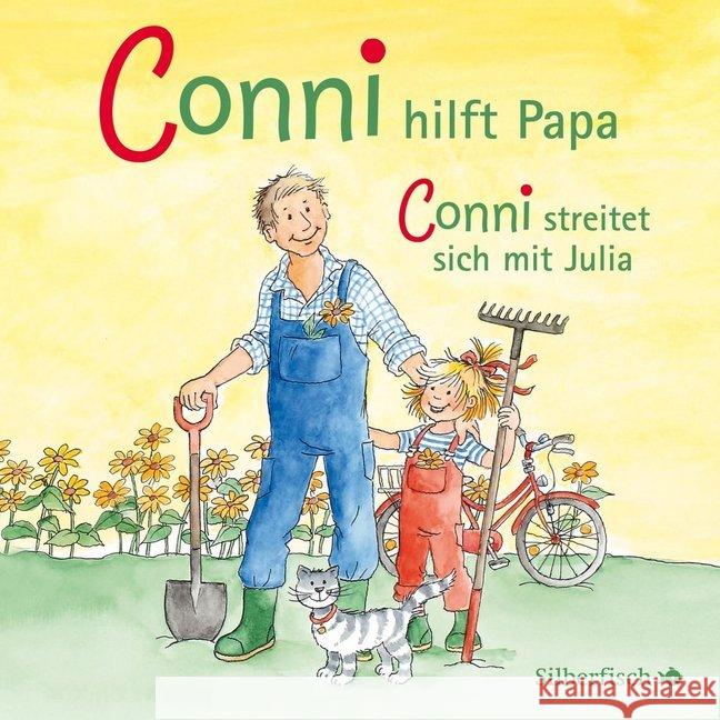 Conni hilft Papa / streitet sich mit Julia, 1 Audio-CD : Hörspiel Schneider, Liane 9783867424912 Silberfisch - książka