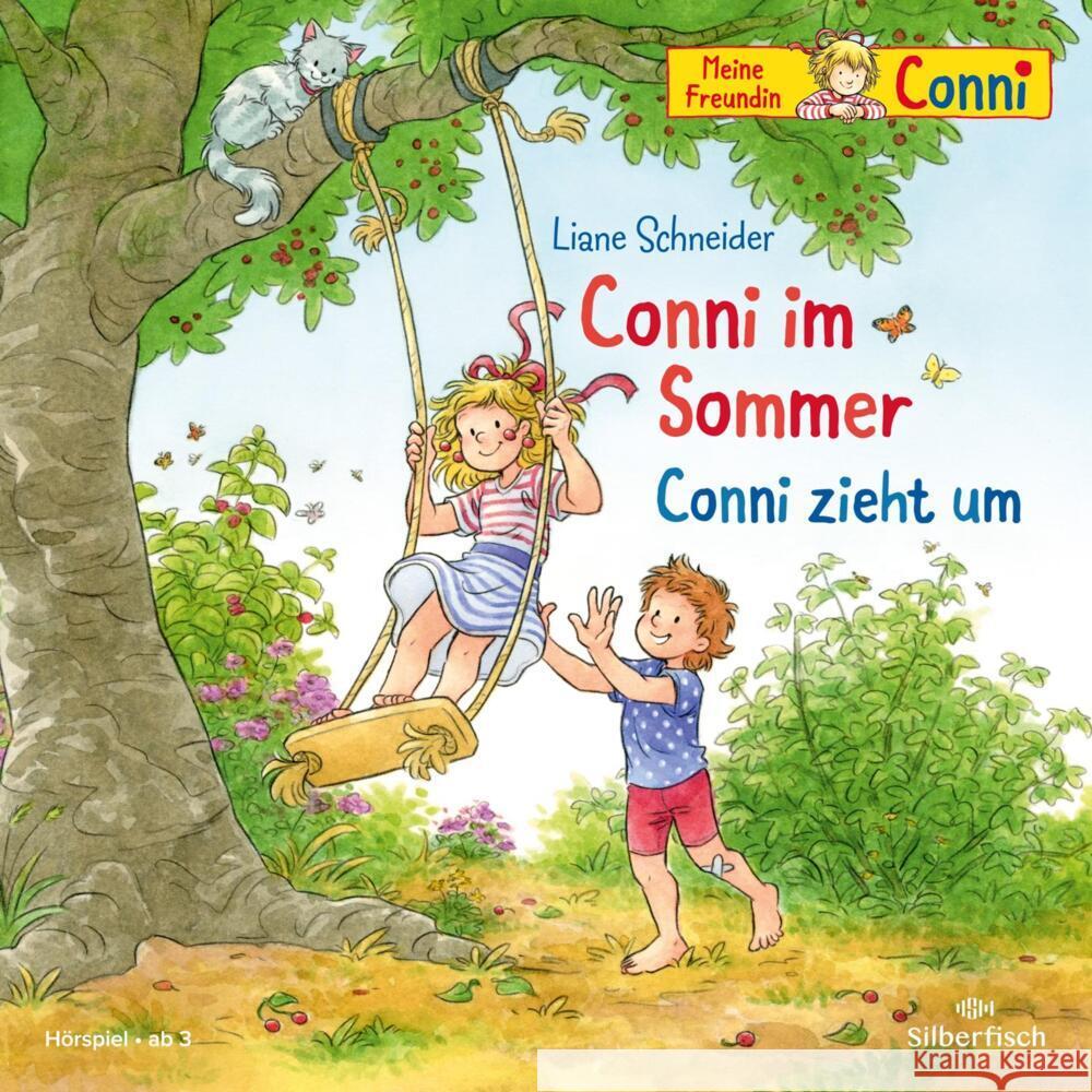 Conni im Sommer / Conni zieht um, 1 Audio-CD Schneider, Liane 9783745604245 Silberfisch - książka