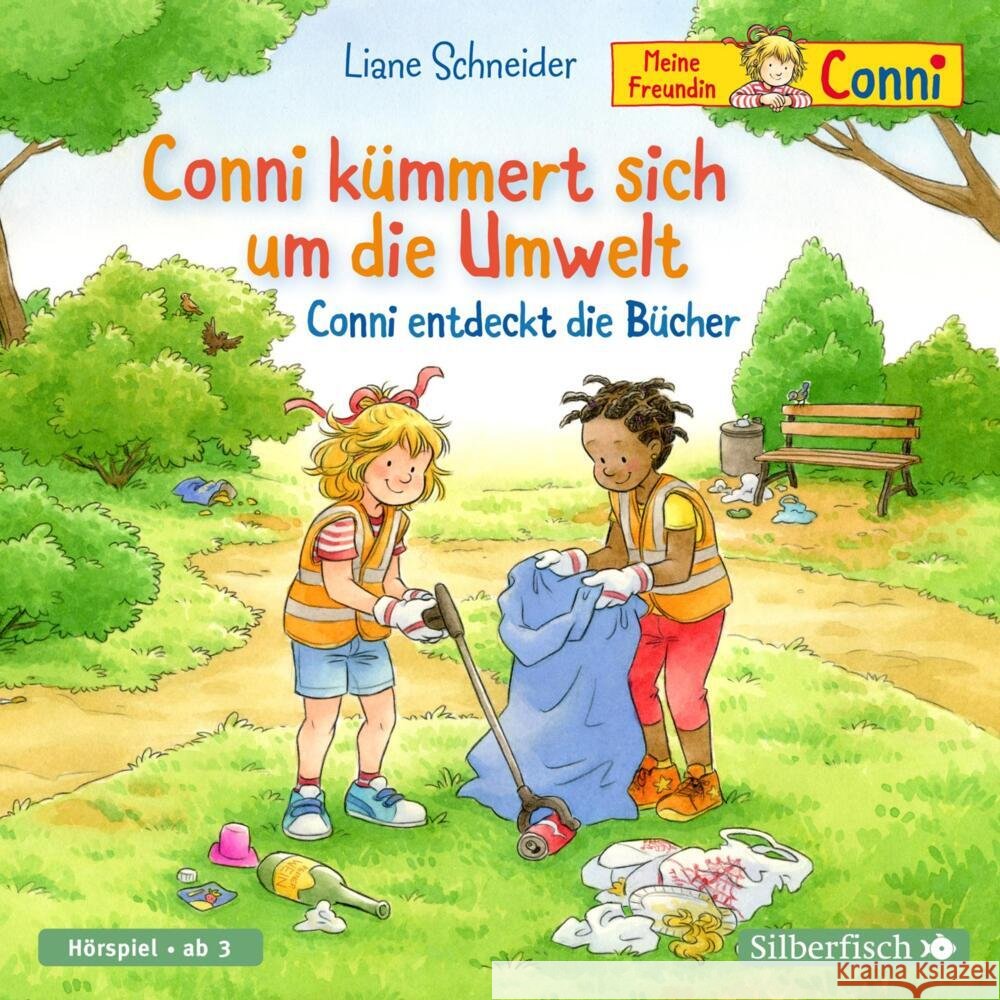 Conni kümmert sich um die Umwelt / Conni entdeckt die Bücher (Meine Freundin Conni - ab 3), 1 Audio-CD Schneider, Liane 9783745603262 Silberfisch - książka
