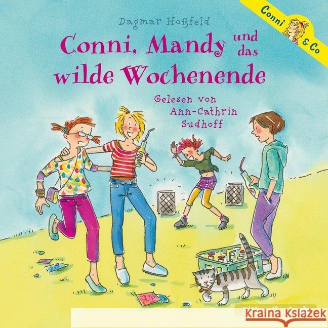 Conni, Mandy und das wilde Wochenende, 2 Audio-CD : 2 CDs, Lesung. CD Standard Audio Format. Gekürzte Ausgabe Hoßfeld, Dagmar 9783867424936 Silberfisch - książka