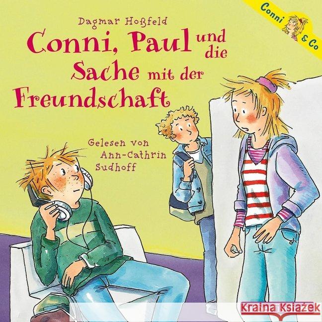 Conni, Paul und die Sache mit der Freundschaft, 2 Audio-CDs Hoßfeld, Dagmar 9783867421423 Silberfisch - książka