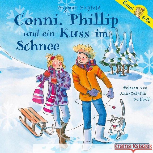 Conni, Phillip und ein Kuss im Schnee, 2 Audio-CDs Hoßfeld, Dagmar 9783867421539 Silberfisch - książka