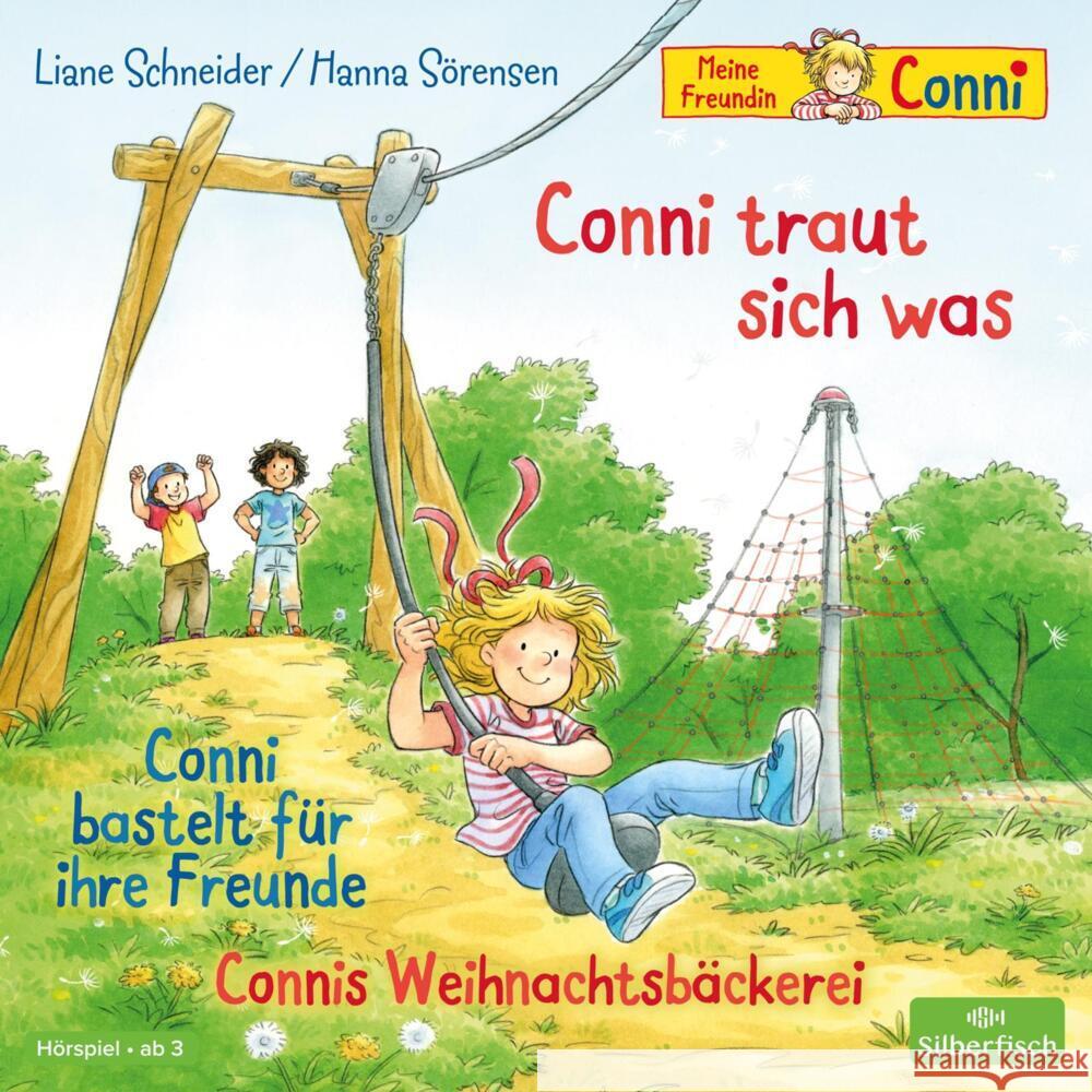 Conni traut sich was / Conni bastelt für ihre Freunde / Connis Weihnachtsbäckerei, 1 Audio-CD Schneider, Liane, Sörensen, Hanna 9783745603446 Silberfisch - książka