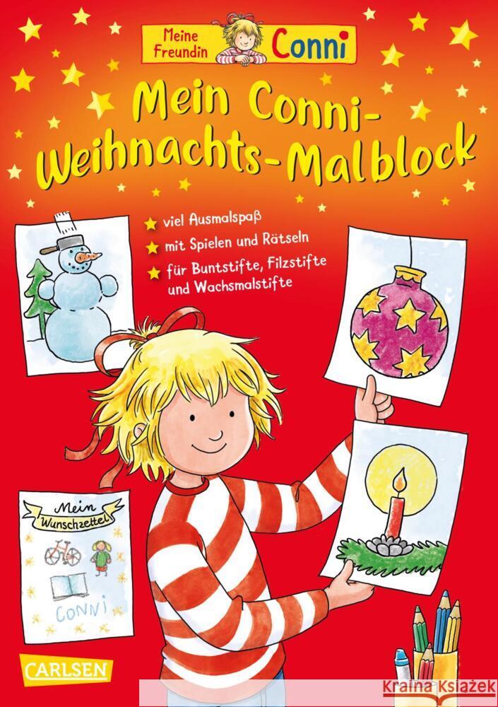 Conni Weihnachts-Malblock Sörensen, Hanna 9783551192257 Carlsen - książka