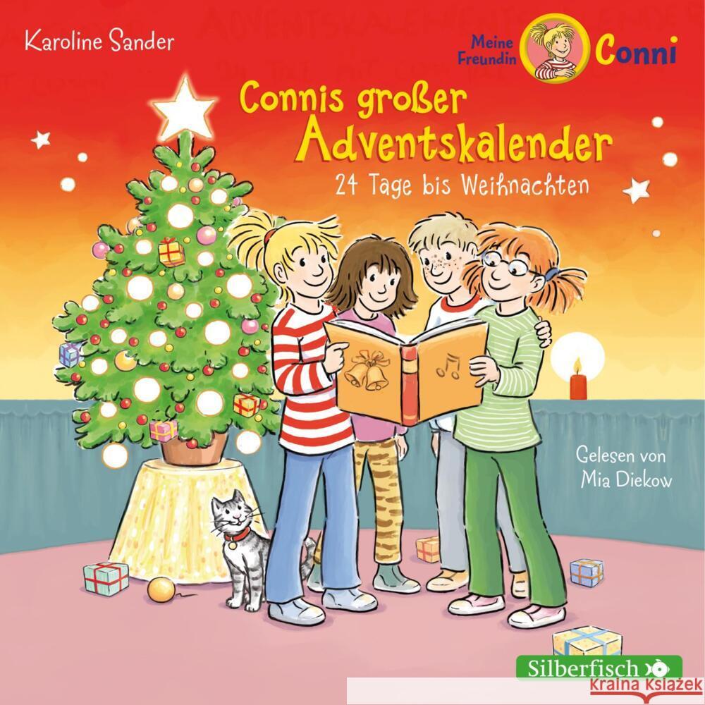 Connis großer Adventskalender, 2 Audio-CD Sander, Karoline 9783745602289 Silberfisch - książka