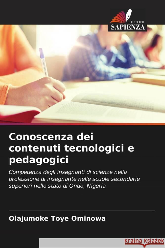 Conoscenza dei contenuti tecnologici e pedagogici Toye Ominowa, Olajumoke 9786204493244 Edizioni Sapienza - książka