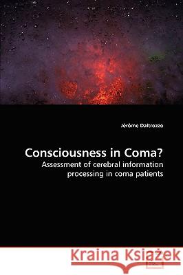 Consciousness in Coma? Jrme Daltrozzo 9783639172294 VDM Verlag - książka