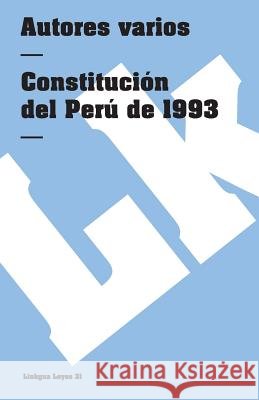 Constitución del Perú de 1993 Linkgua 9788498161281 Linkgua - książka