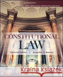 Constitutional Law Jacqueline Kanovitz 9781455730070  - książka