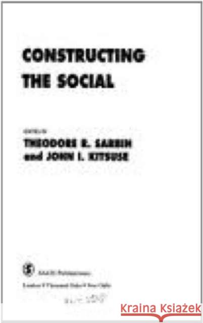 Constructing the Social  9780803986794 SAGE PUBLICATIONS LTD - książka