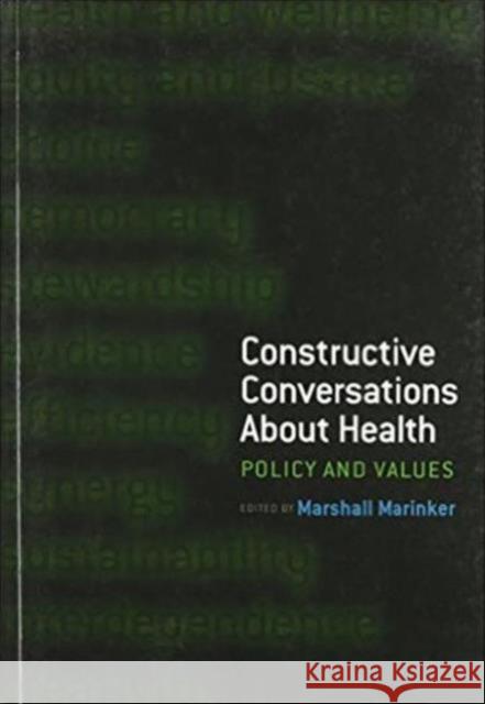 Constructive Conversations about Health: Pt. 2, Perspectives on Policy and Practice  9781846190339 Radcliffe Publishing Ltd - książka