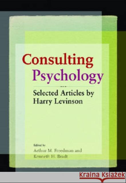 Consulting Psychology Levinson, Harry 9781433803765 American Psychological Association (APA) - książka