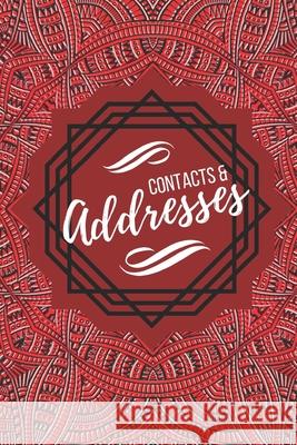 Contacts & Addresses: Geometric Design (Red, Black & White) Small 6