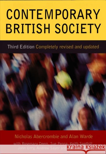 Contemporary British Society Nicholas Abercrombie 9780745622972  - książka